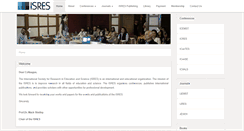 Desktop Screenshot of isres.org