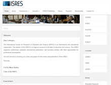 Tablet Screenshot of isres.org